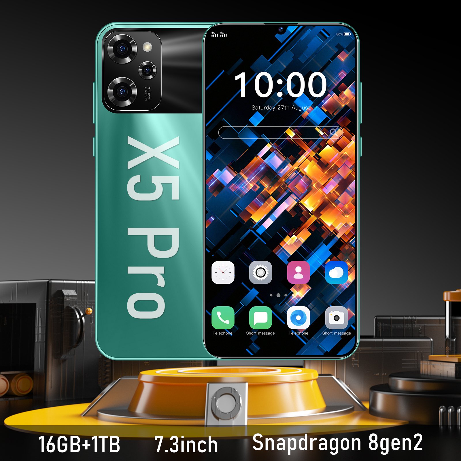 HOT Selling X5 Pro 6.53 inch 5MP+13 3GB+64 Quad Core Android10.0 3G 4G Network Gaming Phone